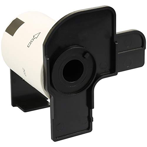 DK11207 Runde Etiketten (100 Etiketten pro Rolle) kompatibel zu QL-500, QL-550, QL-560, QL-570, QL-580N, QL-700, QL-720NW, QL-800, 810W, QL-1050, 1100, 1110NWB (58mm x 58mm) | CD/DVD von PRESTIGE CARTRIDGE