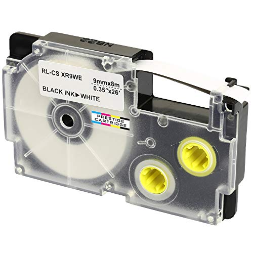 Kassette XR-9WE XR-9WE1 schwarz auf weiß 9mm x 8m Schriftband kompatibel für Casio KL-60 KL-100 KL-120 KL-200 KL-300 KL-750 KL-780 KL-820 KL-2000 KL-7000 KL-7200 KL-8100 CW-L300 Beschriftungsgerät Kassette XR-9WE XR-9WE1 schwarz auf weiß 9mm x 8m Schriftband kompatibel für Casio KL-60 KL-100 KL-120 KL-200 KL-300 KL-750 KL-780 KL-820 KL-2000 KL-7000 KL-7200 KL-8100 CW-L300 Beschriftungsgerät von PRESTIGE CARTRIDGE