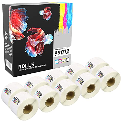 Prestige Cartridge 10 x 99012 S0722400 Adressetiketten für Dymo LabelWriter 4XL 310 320 330 400 450 Turbo/Twin Turbo/Duo & Seiko Smart Etiketten, 260 Etiketten pro Rolle) von PRESTIGE CARTRIDGE
