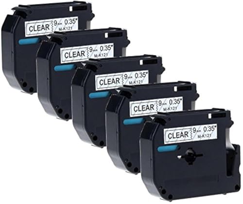 Prestige Cartridge 5 Kassetten M-K121 M-121 schwarz auf transparent 9mm x 8m Schriftband kompatibel für P-Touch PT-45 PT-55 PT-65 PT-70 PT-75 PT-80 PT-85 PT-90 PT-M95 PT-100 PT-110 Prestige Cartridge 5 Kassetten M-K121 M-121 schwarz auf transparent 9mm x 8m Schriftband kompatibel für P-Touch PT-45 PT-55 PT-65 PT-70 PT-75 PT-80 PT-85 PT-90 PT-M95 PT-100 PT-110 von PRESTIGE CARTRIDGE