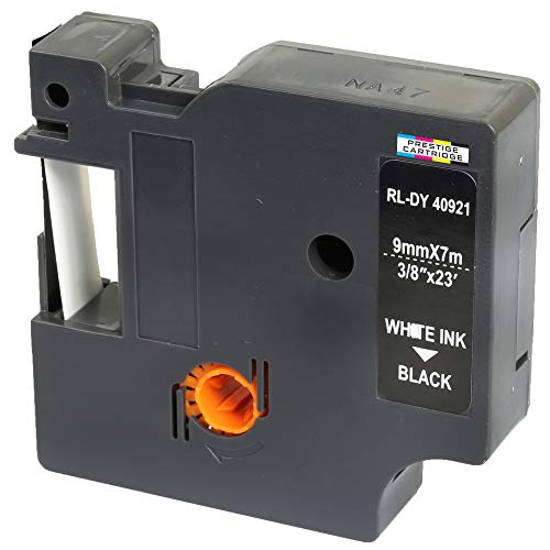 Schriftband-Kassette 40921 weiß auf schwarz 9mm x 7m kompatibel für LabelManager LM 160 210D 220P 260P 280 360D 420P 450D 500TS PnP MobileLabeler LabelPoint LabelWriter LW 400 450 Duo Schriftband-Kassette 40921 weiß auf schwarz 9mm x 7m kompatibel für LabelManager LM 160 210D 220P 260P 280 360D 420P 450D 500TS PnP MobileLabeler LabelPoint LabelWriter LW 400 450 Duo von PRESTIGE CARTRIDGE