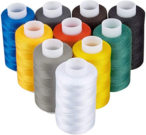 Nähgarn Set 10 x 1000m - Nähgarn Nähmaschine in 10 Farben - Sewing Thread für Nähmaschinen - Nähmaschinengarn Set für Profis und Zuhause - Nähfaden Garn Set Nähgarn Set 10 x 1000m - Nähgarn Nähmaschine in 10 Farben - Sewing Thread für Nähmaschinen - Nähmaschinengarn Set für Profis und Zuhause - Nähfaden Garn Set von PRETEX