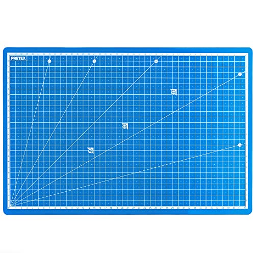 PRETEX Schneidematte für selbstheilende Näharbeiten, A3 – 45 x 30 cm, Winkel 15° – Blau PRETEX Schneidematte für selbstheilende Näharbeiten, A3 – 45 x 30 cm, Winkel 15° – Blau von PRETEX