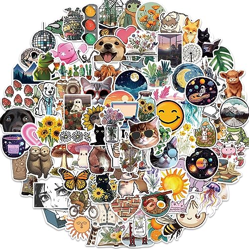 PRETTYSUNSHINE Sticker Set 100 Stück, Graffiti Lustig Aufkleber für Macbook Fahrrad Koffer Helm Laptop Skateboard Auto Motorrad Wasserfest Vinyl Aesthetic Sticker PRETTYSUNSHINE Sticker Set 100 Stück, Graffiti Lustig Aufkleber für Macbook Fahrrad Koffer Helm Laptop Skateboard Auto Motorrad Wasserfest Vinyl Aesthetic Sticker von PRETTY SUNSHINE