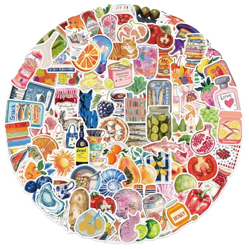 PRETTYSUNSHINE Sticker Set 100 Stück, Vintage Fantasy Aesthetic Aufkleber für Kindle Scrapbook Journal Auto Fahrrad Koffer Helm Laptop Skateboard Motorrad Stickerbomb Wasserfest Anime Sticker von PRETTY SUNSHINE