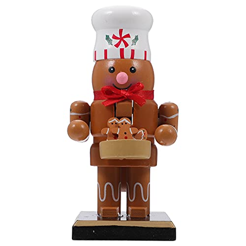 Nussknacker Holzfiguren Lebkuchenmann Soldat Figur: Weihnachtsfiguren Weihnachten Deko Figuren Dekofigur Puppe Holz Weihnachtsdeko Kinderzimmer Wohnzimmer Tischdeko Geschenke Xmas Deko Objekt von PRETYZOOM