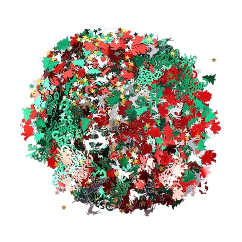 PRETYZOOM 1 100 Weihnachtskonfetti Weihnachtsdekorationen für die Tischparty Weihnachtsfeier Konfetti weihnachtsbaumdeko tannenbaum dekoration dekoratives Konfetti DIY-Requisiten Plastik PRETYZOOM 1 100 Weihnachtskonfetti Weihnachtsdekorationen für die Tischparty Weihnachtsfeier Konfetti weihnachtsbaumdeko tannenbaum dekoration dekoratives Konfetti DIY-Requisiten Plastik von PRETYZOOM