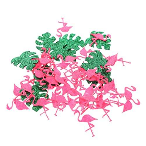 PRETYZOOM Flamingo Tisch Konfetti Streusel Monstera Design Für Handwerk Hawaiian Party Dekorative Papier PRETYZOOM Flamingo Tisch Konfetti Streusel Monstera Design Für Handwerk Hawaiian Party Dekorative Papier von PRETYZOOM