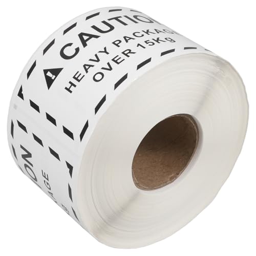 PRETYZOOM 1 Rolle Etikett „Übergewicht“. Aufkleber-Etiketten Versandetikettenpapier -Versandetiketten Aufkleber für Backetiketten Warnaufkleber Kupferplattenaufkleber Weiß PRETYZOOM 1 Rolle Etikett „Übergewicht“. Aufkleber-Etiketten Versandetikettenpapier -Versandetiketten Aufkleber für Backetiketten Warnaufkleber Kupferplattenaufkleber Weiß von PRETYZOOM