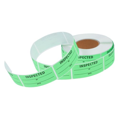 PRETYZOOM 1 Rolle Inventarkontroll-tags Lagerbestandsaufkleber Einzelhandel Aufkleber Für Inventaretiketten Pantry -etiketten Halten Klebrig Green Pvc von PRETYZOOM