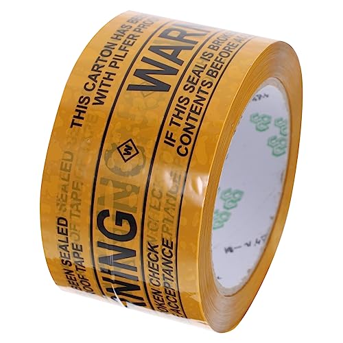 PRETYZOOM 1 Rolle Klebeband mit Warnhinweis Hochwertiges Paketband für Sichere Verpackungen Leicht Kompakt für Versand Zerbrechlicher Diy Projekte von PRETYZOOM