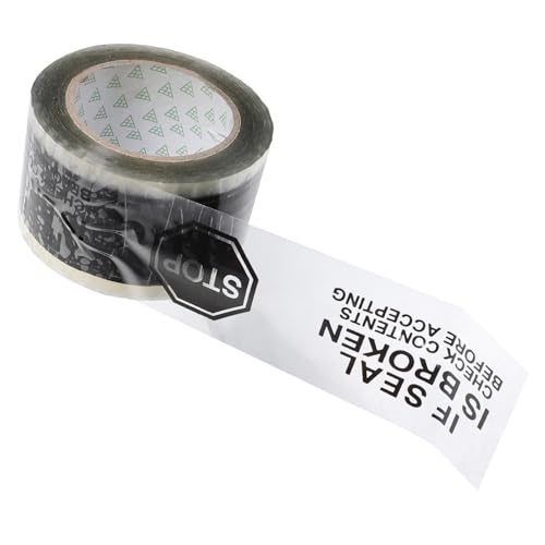 PRETYZOOM 1 Rolle Warnverdichtungsband klebrig sich bewegendes Band Klebeband beidseitig Anti-Manipulationsband Rahmendichtband Abdichtband Verpackungsband für Pakete Sicherheitsband hoch von PRETYZOOM