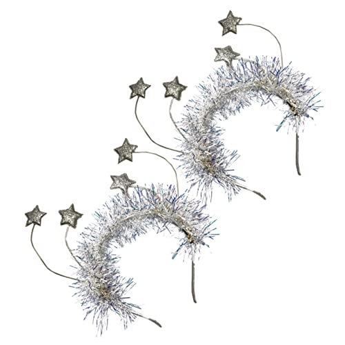 PRETYZOOM 1 Satz 2 Stück Neujahr Stern Stirnband Bands Ovation Kostüm Neujahrsstern-haarbänder Trendy Zeigen Glitzerstern-stirnband Weihnachtsfeier Stirnband Tiara Doppelt Filzstoff PRETYZOOM 1 Satz 2 Stück Neujahr Stern Stirnband Bands Ovation Kostüm Neujahrsstern-haarbänder Trendy Zeigen Glitzerstern-stirnband Weihnachtsfeier Stirnband Tiara Doppelt Filzstoff von PRETYZOOM