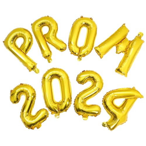 PRETYZOOM 1 Satz 2024 Luftballons für die Abschlussfeier Herzlichen Glückwunsch, Absolvent, Dekorationen Festival-Party-Ballons Golddekor Luftballons für Wohnkultur Feiertagsballons Haushalt von PRETYZOOM