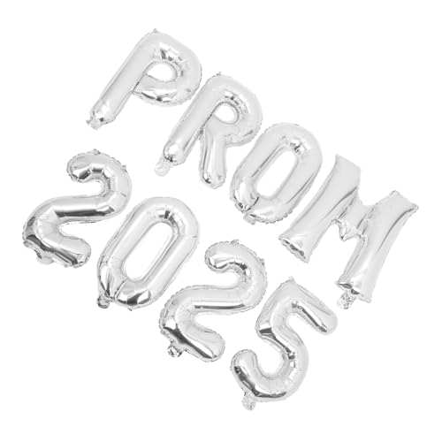PRETYZOOM Stilvolle 2025 Graduation Party Dekorationen Ballons Silber Folie Prom Set Einfach Aufblasen Grad PRETYZOOM Stilvolle 2025 Graduation Party Dekorationen Ballons Silber Folie Prom Set Einfach Aufblasen Grad von PRETYZOOM