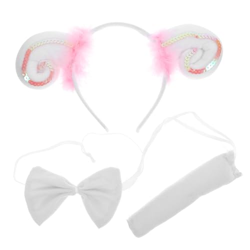 PRETYZOOM 1 Satz Halloween Tierkostüm Set für Süßes Horn Haarband Fliege und Fake für Cosplay Geburtstagsfeiern und Maskenbälle Tierohren Kopfband mit Kreativen Details Langlebig und PRETYZOOM 1 Satz Halloween Tierkostüm Set für Süßes Horn Haarband Fliege und Fake für Cosplay Geburtstagsfeiern und Maskenbälle Tierohren Kopfband mit Kreativen Details Langlebig und von PRETYZOOM