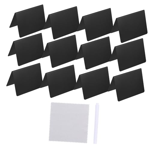 PRETYZOOM 1 Satz Löschbare Preisschildkarte Message Board Menütafel für die Küche Catering -Vorräte Klassenzimmerzubehör Kleines Tafel-Nachrichtenbrett Schildhalter Plastik Black von PRETYZOOM