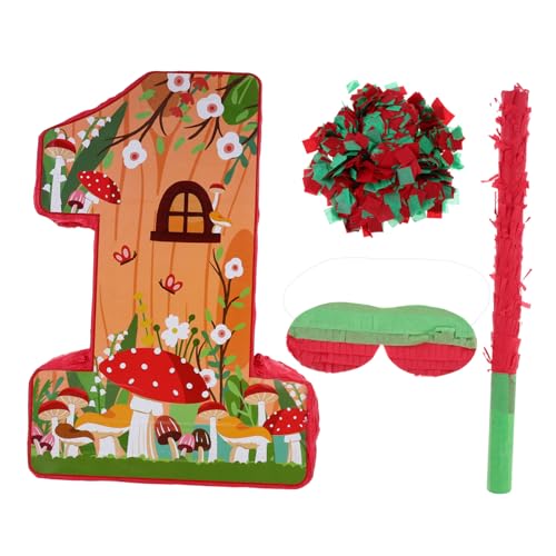 PRETYZOOM 1 Satz Pilzpinata Geburtstagsfeier Piñata Gastgeschenke Für Pilze Alles Gute Zum Geburtstag Pinata Hawaiianische Piñata Gefüllte Piñata Pinata Für Kinderparty Pilz-pinata Papier von PRETYZOOM