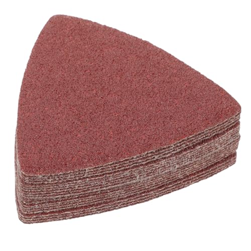 PRETYZOOM 1 Satz Sandpapier Streugut Unterlage Schleifen Oszillierendes Schleifpad Dreieck-schleifpad Schleifpads Möbelschleifpapier Handpolierpad Schleifpapier Beflocken 20 Stück von PRETYZOOM