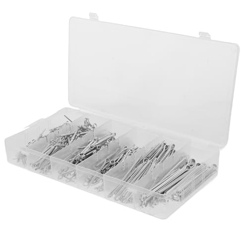 PRETYZOOM 1 Schachtel Pin-Clip für Traktoren Pin-Sortiment Zugstift aus Stahl Pin-Kit Unterteilesatz für Auto Befestigungsclips Stiftkupplung Mäherstiftclip Rostfreier Stahl Silber von PRETYZOOM