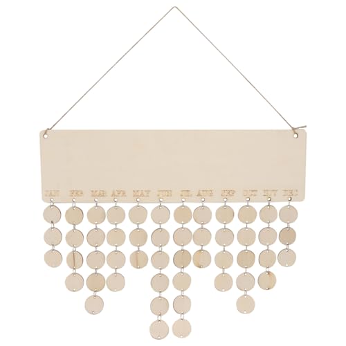 PRETYZOOM 1 Set DIY Countdown Kalender Hängende Brett Holz Handwerk Kalender Board Familie Geburtstag Erinnerung Home Decor Geburtstag Erinnerung Wandbehang Dekor für Zuhause Cartoon Holzspäne PRETYZOOM 1 Set DIY Countdown Kalender Hängende Brett Holz Handwerk Kalender Board Familie Geburtstag Erinnerung Home Decor Geburtstag Erinnerung Wandbehang Dekor für Zuhause Cartoon Holzspäne von PRETYZOOM