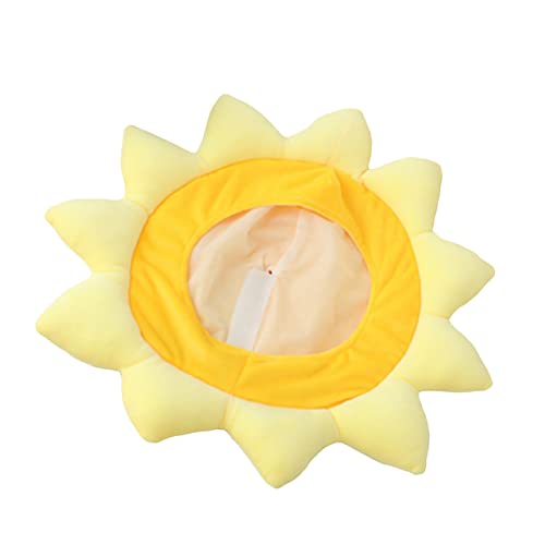 PRETYZOOM 1 Stück Sonnenblumenkopfbedeckung Zaubererhut Sonnenblumen-kopfbedeckung Plüsch-cosplay-kopfbedeckung Plüschige Blumenkopfbedeckung Albern Dummer Hut Plüsch Und Pp Baumwolle Yellow von PRETYZOOM