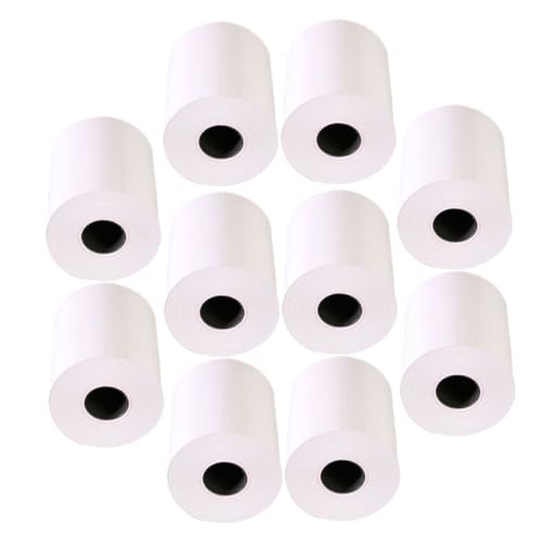 PRETYZOOM 10 Rollen Kassiererdruckpapier Quittung Thermopapier Bedrucken Von Thermopapier Thermodrucker Thermopapier Für Kreditkarten Papierdrucker Belegpapier Für Kreditkarten Weiß PRETYZOOM 10 Rollen Kassiererdruckpapier Quittung Thermopapier Bedrucken Von Thermopapier Thermodrucker Thermopapier Für Kreditkarten Papierdrucker Belegpapier Für Kreditkarten Weiß von PRETYZOOM
