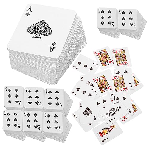 PRETYZOOM 10 Sätze Pik-Spielkarten Festival-Party-Poker Spielzeug Für Kartenspiele Partyspiel-Requisiten Winzige Spielkarten -pokerkarten Beschichtetes Papier Mini Reisen Spiel Requisiten von PRETYZOOM