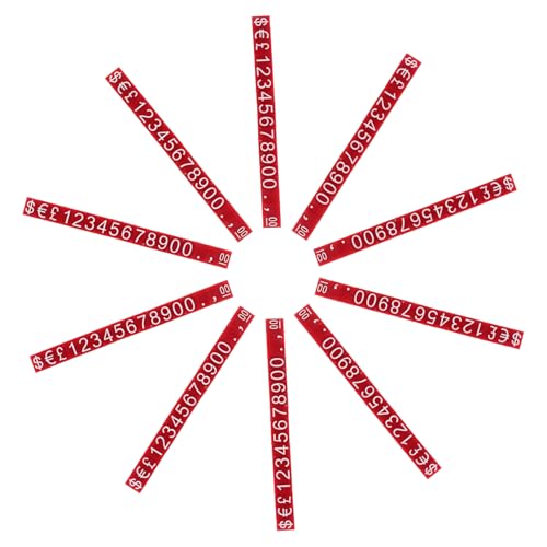PRETYZOOM 10 Sets Preisschildständer Einzelhandelspreisschilder Preise Anzeigewürfel Liste Zahlen Geschäft Groß Für Klein Schilder Anzeigewürfel Blöcke Maschinenanzeige Schmuckgeschäft von PRETYZOOM