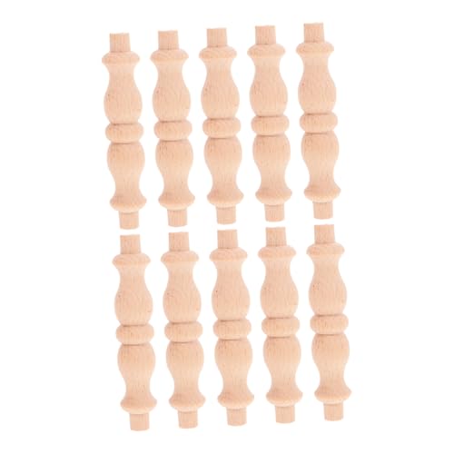 PRETYZOOM 10 Stück Massive Holzweinschrank Zaundekoration Spindeln für Treppe Treppengeländer aus Holz Holzspindeln Dekorative Holzhandwerkssticks Holzbaluster Treppenspindeln Khaki PRETYZOOM 10 Stück Massive Holzweinschrank Zaundekoration Spindeln für Treppe Treppengeländer aus Holz Holzspindeln Dekorative Holzhandwerkssticks Holzbaluster Treppenspindeln Khaki von PRETYZOOM