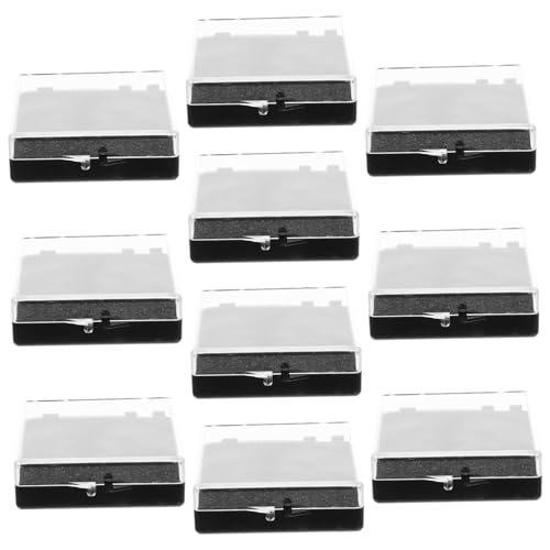 PRETYZOOM 10 Stück Quadratische Schmuckschatulle Mit Schwamm-anstecknadel-organizer Probenvitrine Für Ohrringe Und Halsketten PRETYZOOM 10 Stück Quadratische Schmuckschatulle Mit Schwamm-anstecknadel-organizer Probenvitrine Für Ohrringe Und Halsketten von PRETYZOOM