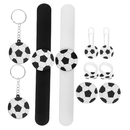 PRETYZOOM 10 Stück Teiliges Fußball Mitgebsel für Kindergeburtstag Schlüsselanhänger Ringe Pins und Lesezeichen Vielseitige Dekoration und Partygeschenke für Fußball Themenfeiern PRETYZOOM 10 Stück Teiliges Fußball Mitgebsel für Kindergeburtstag Schlüsselanhänger Ringe Pins und Lesezeichen Vielseitige Dekoration und Partygeschenke für Fußball Themenfeiern von PRETYZOOM