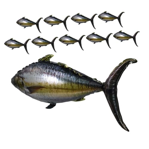 PRETYZOOM 10 Stück Wiederverwendbare Aluminiumfolie Luftballons in Thunfischform Robuste Selbstsiegelnde Fisch Deko für Geburtstags und Poolpartys Vielseitige Luftdichte Unterwasser Motto PRETYZOOM 10 Stück Wiederverwendbare Aluminiumfolie Luftballons in Thunfischform Robuste Selbstsiegelnde Fisch Deko für Geburtstags und Poolpartys Vielseitige Luftdichte Unterwasser Motto von PRETYZOOM