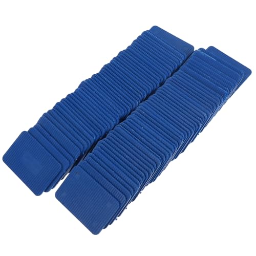 PRETYZOOM 100 Stück Abstandshalter Für Türen Und Fenster Scharnier Unterlegscheiben Ausgleichsscheiben Und Keile Zum Nivellieren Unterlegscheiben Für Türscharniere Tischplatten Plastik Blue von PRETYZOOM