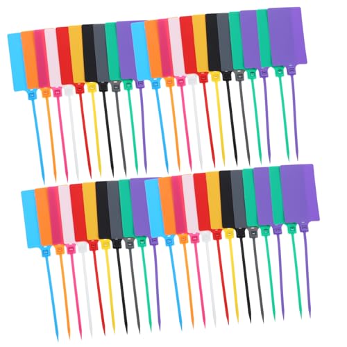 PRETYZOOM 100 Stück Anhänger Zum Aufhängen Vinyl Kofferanhänger Versand Stichworte Etiketten Aufkleber Aufkleber-etiketten Kabeletiketten Ziehen Um Anhänger Mit Kabel Etikettierungs -tags Pp von PRETYZOOM