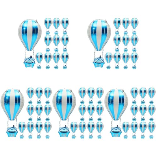 PRETYZOOM 100 Stück Heißluftballons Aus Aluminiumfolie Dekoration Für Babypartys Geschlechtsoffenbarung Geburtstagsparty-Zubehör von PRETYZOOM