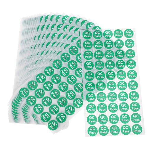 PRETYZOOM 1000 Stück Abziehbilder Bestanden Etiketten Farbig Prägeetikett Mini-aufkleber Lagergeprüfte Aufkleber Abdeckung Vinyl Bestandene Aufkleber Status-tags Aufkleber Für Qc Grün Papier PRETYZOOM 1000 Stück Abziehbilder Bestanden Etiketten Farbig Prägeetikett Mini-aufkleber Lagergeprüfte Aufkleber Abdeckung Vinyl Bestandene Aufkleber Status-tags Aufkleber Für Qc Grün Papier von PRETYZOOM