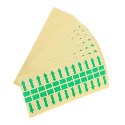 PRETYZOOM 1000 Stück Selbstklebende Aufkleber Robuste Versiegelungsetiketten für Müllbeutel Klarer Richtungsindikator Schutz und Organisation für Verpackung und Lagerung von PRETYZOOM
