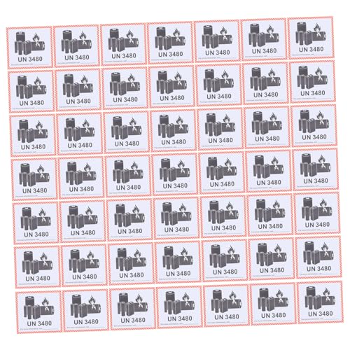 PRETYZOOM 100Blätter Lithium Batterie Etiketten Selbstklebende Warnhinweise Für Sicheren Versand Von Lithium Ionen Batterien Für Transportverpackungen PRETYZOOM 100Blätter Lithium Batterie Etiketten Selbstklebende Warnhinweise Für Sicheren Versand Von Lithium Ionen Batterien Für Transportverpackungen von PRETYZOOM