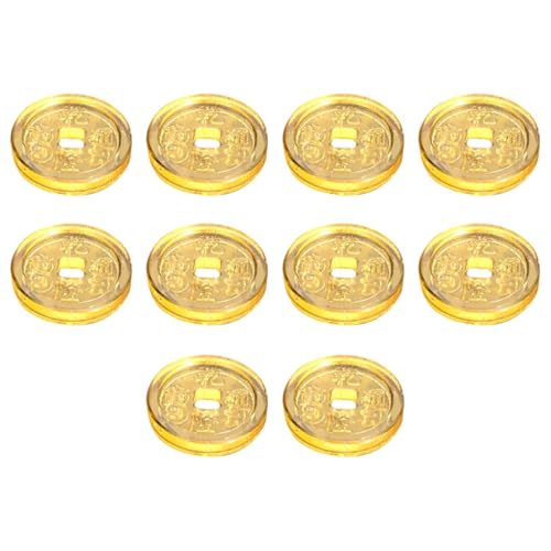 PRETYZOOM 10St Kristallmünze der fünf Kaiser Faltbare Anzeigetafel Billard- Divot leuchtende Dekoration Tisch-Anzeigetafeln bürodeko büro Dekoration Neujahrsdekore Kristall Handwerk Yellow PRETYZOOM 10St Kristallmünze der fünf Kaiser Faltbare Anzeigetafel Billard- Divot leuchtende Dekoration Tisch-Anzeigetafeln bürodeko büro Dekoration Neujahrsdekore Kristall Handwerk Yellow von PRETYZOOM