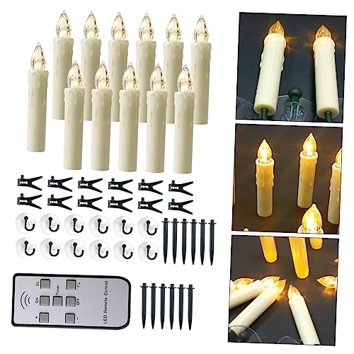 PRETYZOOM 10Stücke LED Kerzenlicht Teiliges Flammenloses Licht Mit Fernbedienung Für Halloween Und Festliche Anlässe Gemütliche Ohne Kerzenwachs von PRETYZOOM