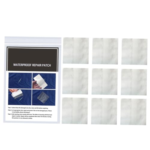 PRETYZOOM 10Stücke Teiliges Aufblasbares Pool Reparaturband Wasserdichtes Klebeband für Luftmatratzen Outdoor Selbstklebend Langlebig Einfach Zuzuschneiden von PRETYZOOM