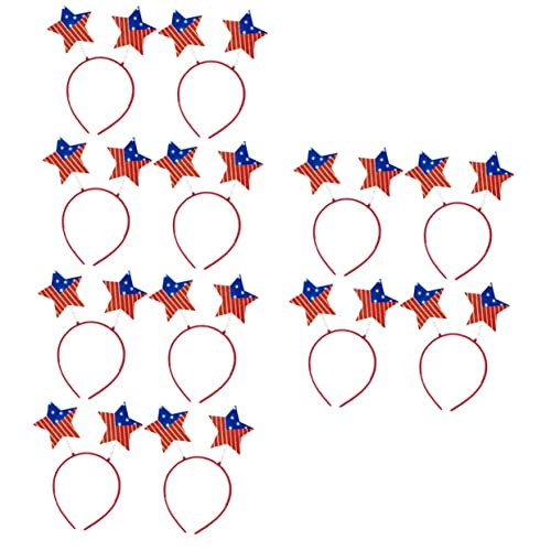PRETYZOOM 12 Stck Teiliges Sternförmiges Haarband Set Elastischer Independence Day Haarreif Rutschfester Haarschmuck für Mädchen Party Dekoration und Nationalfeiertag Zubehör PRETYZOOM 12 Stck Teiliges Sternförmiges Haarband Set Elastischer Independence Day Haarreif Rutschfester Haarschmuck für Mädchen Party Dekoration und Nationalfeiertag Zubehör von PRETYZOOM