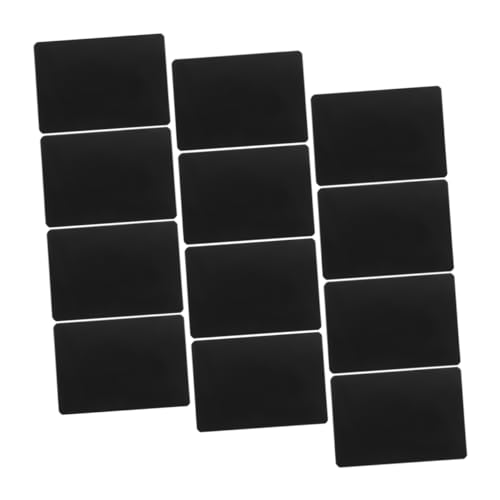 PRETYZOOM 12 Stück Preisschild Stichworte Planke Schilder-Display-Tag Zeichenschild Preisanzeigeschild Regaletikettenanhänger Hängeanhänger für Körbe stabiler Abs Black von PRETYZOOM