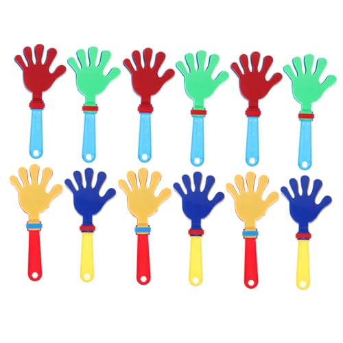PRETYZOOM 12 Stück Teiliges Bunte Kunststoff Handklatscher Noisemaker für Leicht Sicher Einfach zu Halten für Kinderpartys und Spielerische der Gehirnentwicklung Zufällige Zufällige Farbe PRETYZOOM 12 Stück Teiliges Bunte Kunststoff Handklatscher Noisemaker für Leicht Sicher Einfach zu Halten für Kinderpartys und Spielerische der Gehirnentwicklung Zufällige Zufällige Farbe von PRETYZOOM