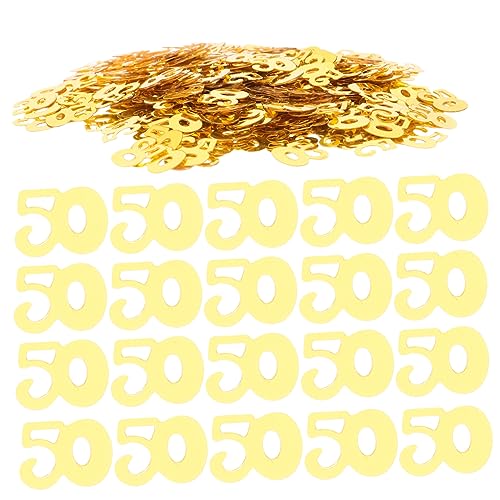 PRETYZOOM 1200 Stück 50 Jahrestag Konfetti Dekorationsparty Partydekorationen für Erwachsene 60 confetti konfetti bunt hochzeitsgeschenk bastelset Party Konfetti Geburtstag Konfetti Golden PRETYZOOM 1200 Stück 50 Jahrestag Konfetti Dekorationsparty Partydekorationen für Erwachsene 60 confetti konfetti bunt hochzeitsgeschenk bastelset Party Konfetti Geburtstag Konfetti Golden von PRETYZOOM