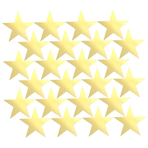 PRETYZOOM 120St Pentagramm-Partydekoration glänzende Sternausschnitte Parteibevorzugung Filmstar-Ausschnitte Golddekor Mini Requisiten Karton Konfetti 15c schmücken Papier von PRETYZOOM