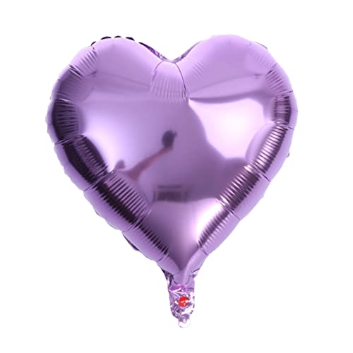 PRETYZOOM 12Stücke Herzballon Aluminiumfolie Herzluftballons Helllila Für Hochzeitsfeiern Geburtstagsdekor Und Besondere Anlässe von PRETYZOOM