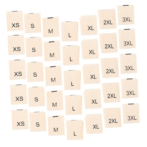 PRETYZOOM 1400 Stück Baumwoll Größenetiketten für Kleidung Xs- Bestickte Weiche Stofflabels zum Nähen für Hemden Vielseitig Einsetzbar für Damen Herren Kinderbekleidung Schneller Versand von PRETYZOOM