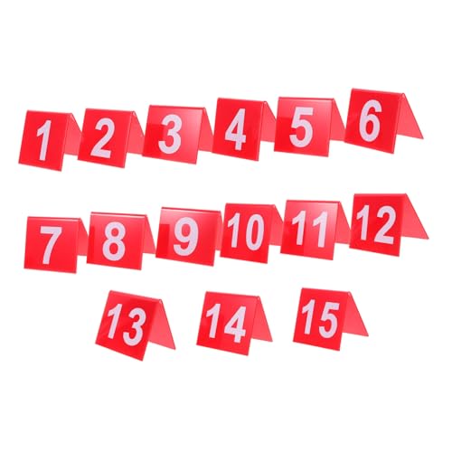 PRETYZOOM 15 Stück Teiliges Set Tischnummern Minimalistische Doppelseitige Tischaufsteller für Restaurants Hochzeiten und Partys Platzsparend Einfach Lesbar Stilvolles Design PRETYZOOM 15 Stück Teiliges Set Tischnummern Minimalistische Doppelseitige Tischaufsteller für Restaurants Hochzeiten und Partys Platzsparend Einfach Lesbar Stilvolles Design von PRETYZOOM
